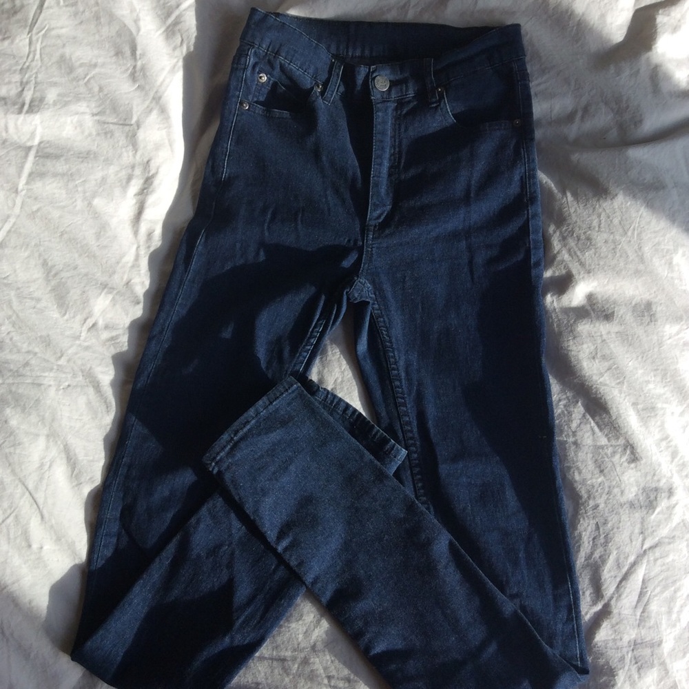 Navy Second Skin Very Stretchy Skinny Jeans